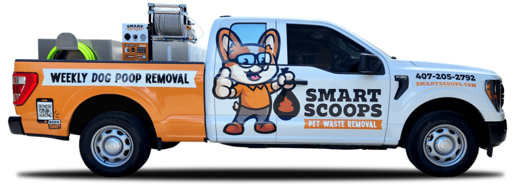 Smart Scoops Pet Waste Removal Service Mockup Truck